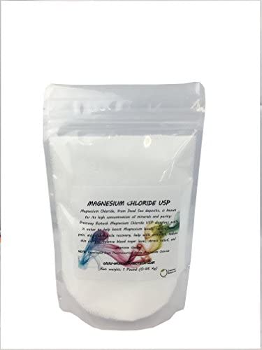 Magnesium Chloride USP (Pharmaceutical Grade) 100% Edible Cloruro de Magnesio 100% Comestible"Greenway Biotech" 1 Pound